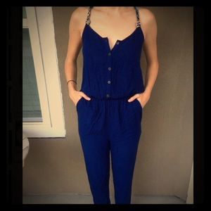 ☀️{NWT} Xhilaration royal blue jumpsuit